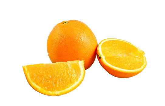 Oranges isolated in white background (with clipping path)