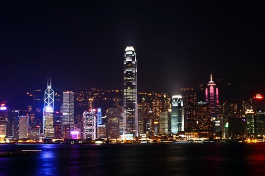 Night scene in Hong Kong Island side