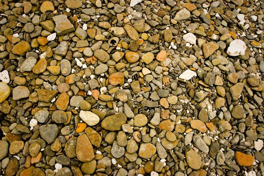 Rough Stones Background - Different types and shapes of stones