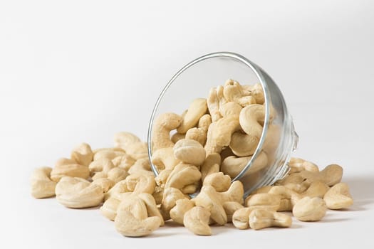 A Pile of raw cashew nuts, A healthy food source