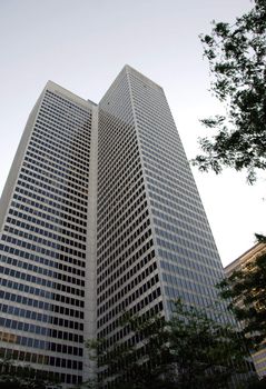 Picture of the Ville-Marie complex building in downtown Montreal