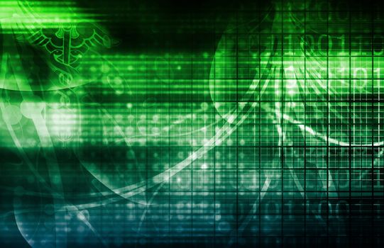 Medical Industry Background Technology as a Art