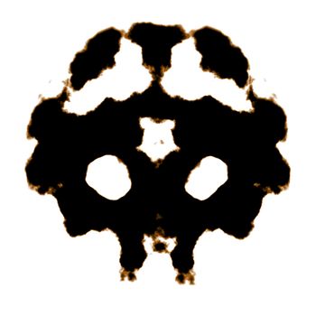 Rorschach Test of an Ink Blot Card