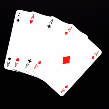 card game showing leisure or gamble concept