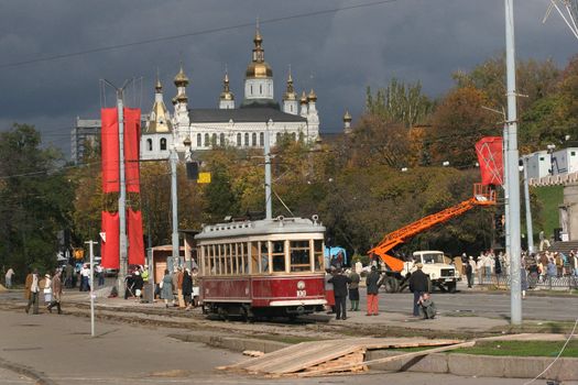 Shooting of film about academician Landau (DAY)  Nobile the winner in Kharkov Ukraive 18 10 2008