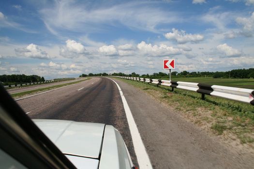 High-speed road Kiev-Kharkov to Ukraine 