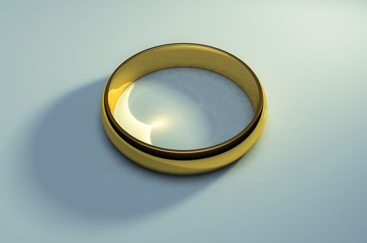 An image of a nice golden wedding ring