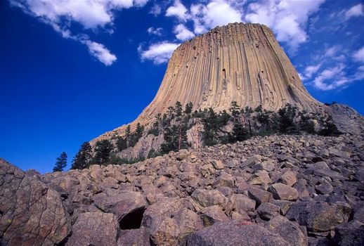Devils Tower National Monument in northeastern Wyoming.