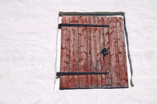 Window Shutter in Ancient Russian Monastery