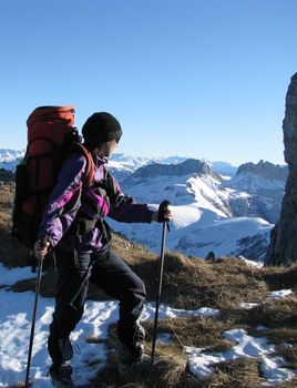 Mountains, caucasus, rocks, a relief, a landscape, the nature, a panorama, a landscape, a ridge, top, breed, the sky, reserve, a background, a kind, a route, a slope, peak, beauty, bright, a file, tourism, travel, winter, the tourist, the girl, sports, an ascension, the sun, snow, the woman, a hobby