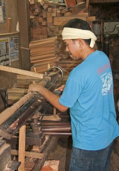 Local carpenter in Bangkok, Thailand