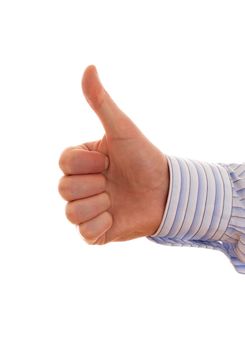 Businessman's Hand With Thumb Up