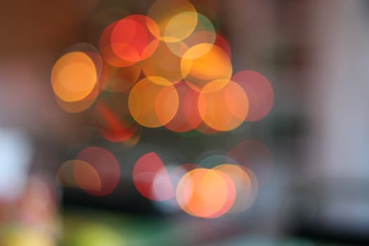 Creative blurry photo of Christmas Tree
