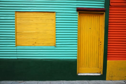 Typical and picturesque home in La Boca neighborhood. Buenos Aires, Argentina