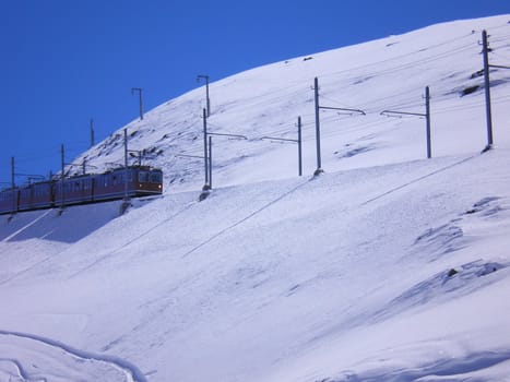 gornergrat train going down to zermatt