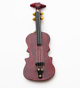 small ornomental violon against a white background