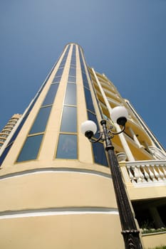 Tower and clear blue sky