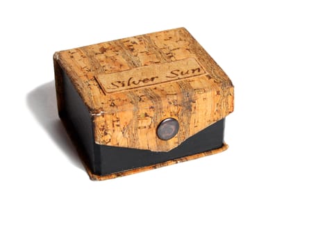 small cork case isolated over white background