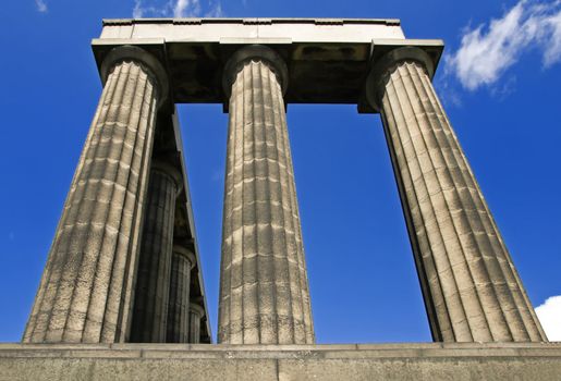 The Scottish National Monument in Edinburgh