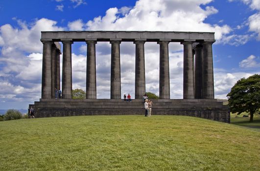 The Scottish National Monument in Edinburgh