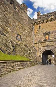 Path leading into Edinburgh Castle
