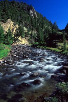 Cascades on the Gardner River in Yellowstone National Park, Wyoming.