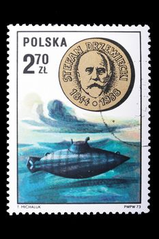 Poland - CIRCA 1973: A stamp is printed in Poland, Stefan Drzewieckii, let out CIRCA in 1973.