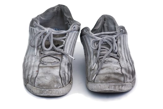 very worn sneakers