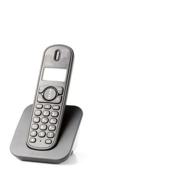 dect cordless phone isolated on withe background