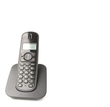 dect cordless phone isolated on withe background