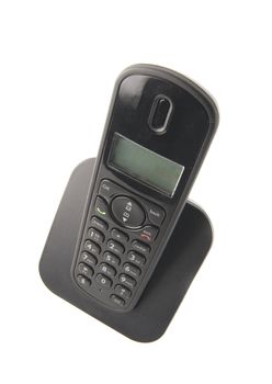 dect cordless phone isolated on withe background