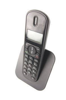 dect cordless phone isolated on withe background