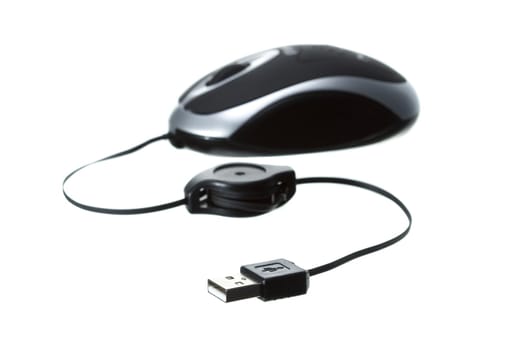 small computer mouse isolated on withe background