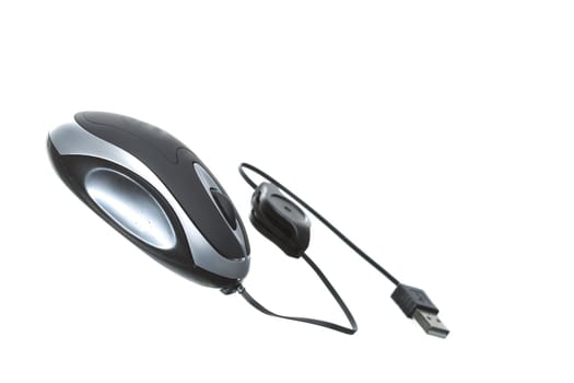 small computer mouse isolated on withe background