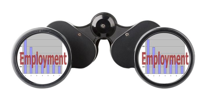 binoculars with economy concepts in lenses