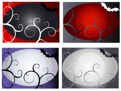 A set of decorative halloween backgrounds