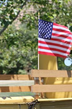 American flag close up.