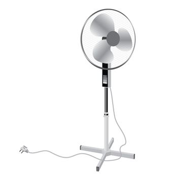 Pedestal floor fan, ventilator for an office