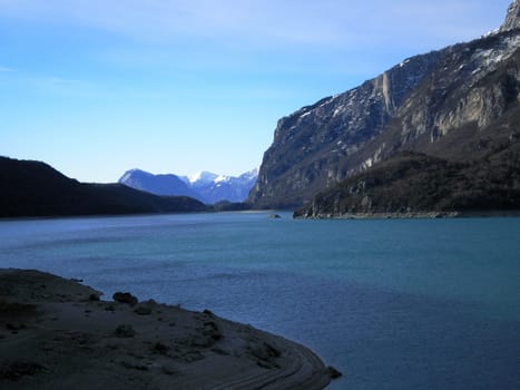 lake of molveno in trentino     