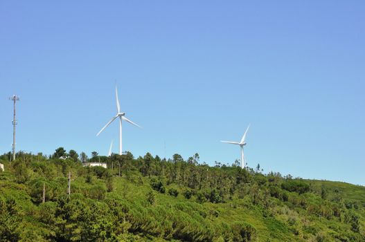 Wind power turbines 