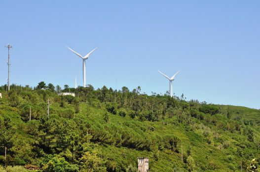 Wind power turbines 