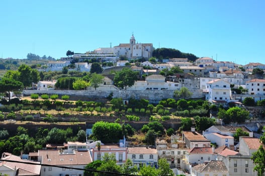 Old town,village on the hillside in Portugal