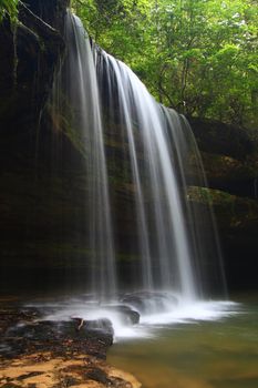 Beautiful Caney Creek Falls in the William B Bankhead National Forest of Alabama.