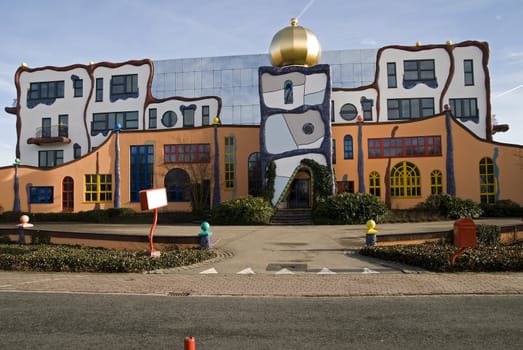 Building designed by Hundertwasser