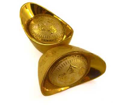 Gold nuggets used as currency in ancient China. Also used as a sign for prosperity.
