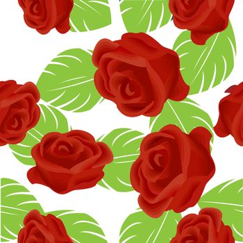 Abeautiful seamless background with roses