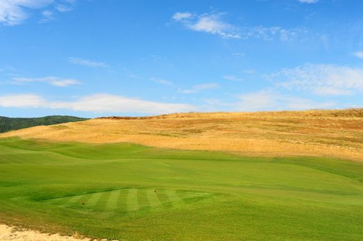 Construction Area Of The Golf Course In Toscana, Italy