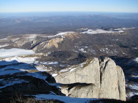 Russia; a file; flora; vegetation; a distance; winter