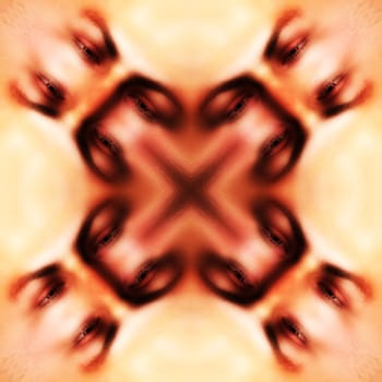 Seamless pattern made out of eyes.