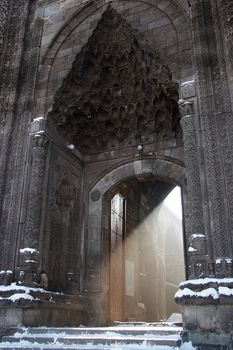 Cifte Minareli Medrese (Twin Minaret Seminary), Erzurum, Turkey.